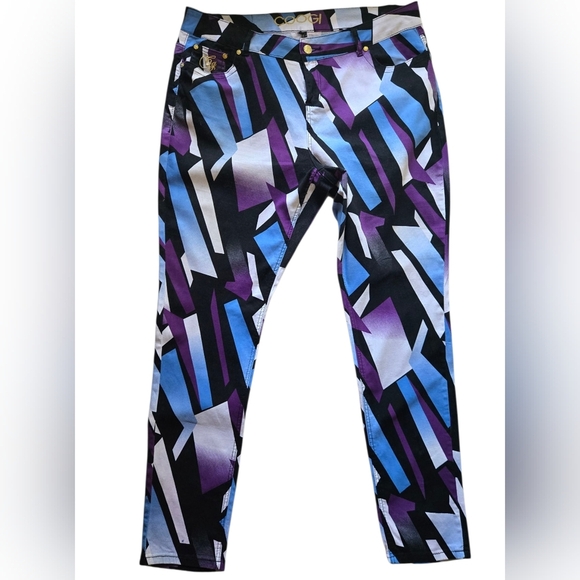 Coogi Y2K Geometric Print Pants Size 20W | Plus Size 2000s Streetwear - Picture 3 of 9